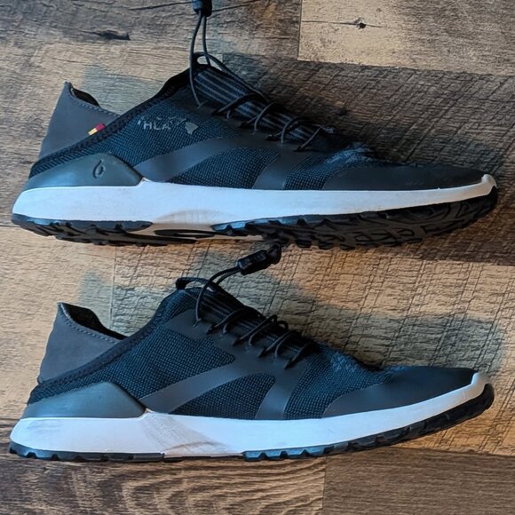 Olukai Miki Trainer Shoes Gray Black White - Picture 2 of 7